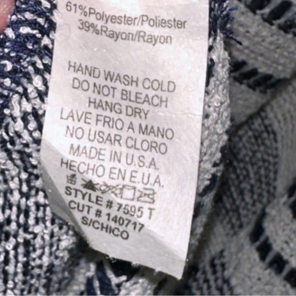 Promesa Navy Stripe Longline Duster cardigan Lightweight - Picture 7 of 11